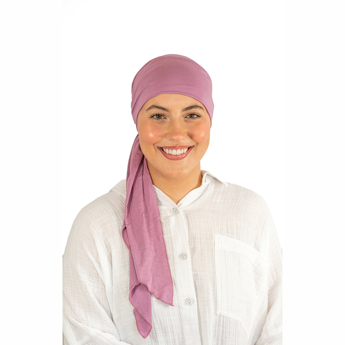 Lavender Tie Bamboo Hat