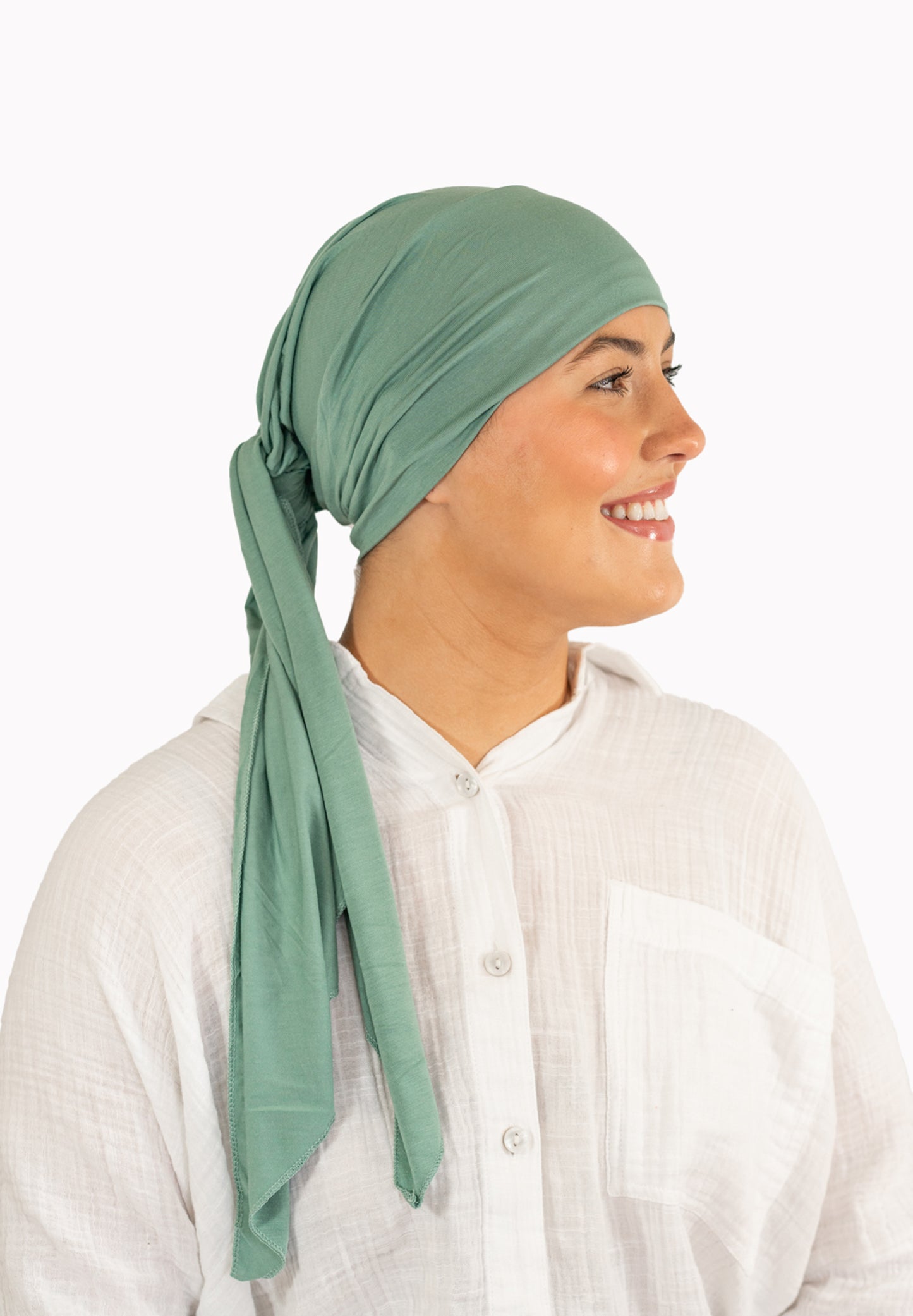 Sage Green Tie Bamboo Hat