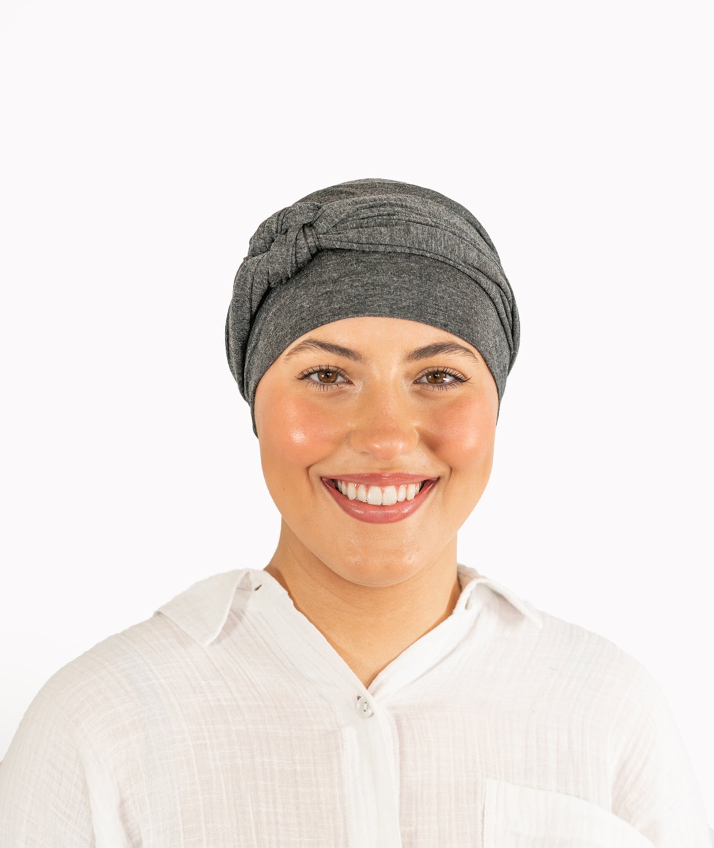 Charcoal Grey Tie Bamboo Hat