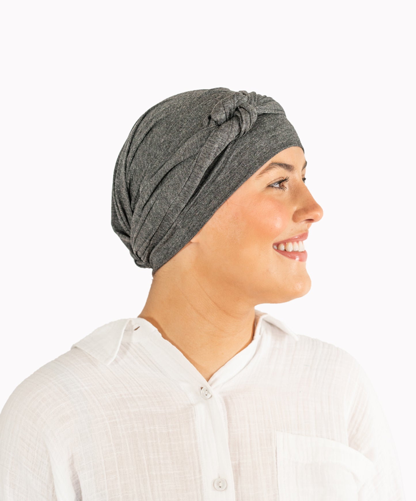 Charcoal Grey Tie Bamboo Hat