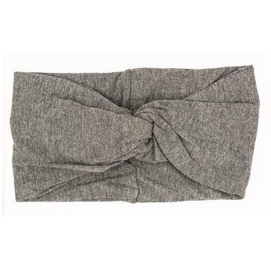 Charcoal Grey Bamboo Knot Headband