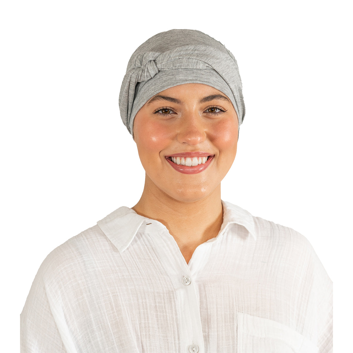 Light Grey Tie Bamboo Hat