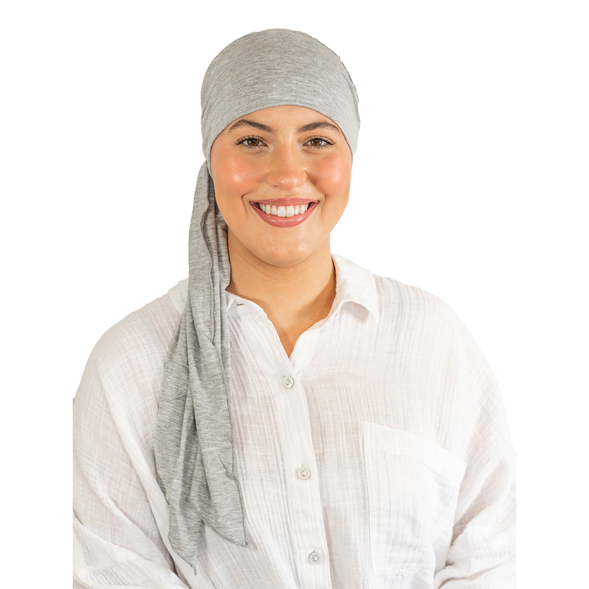 Light Grey Tie Bamboo Hat