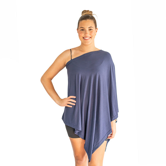 Navy Poncho