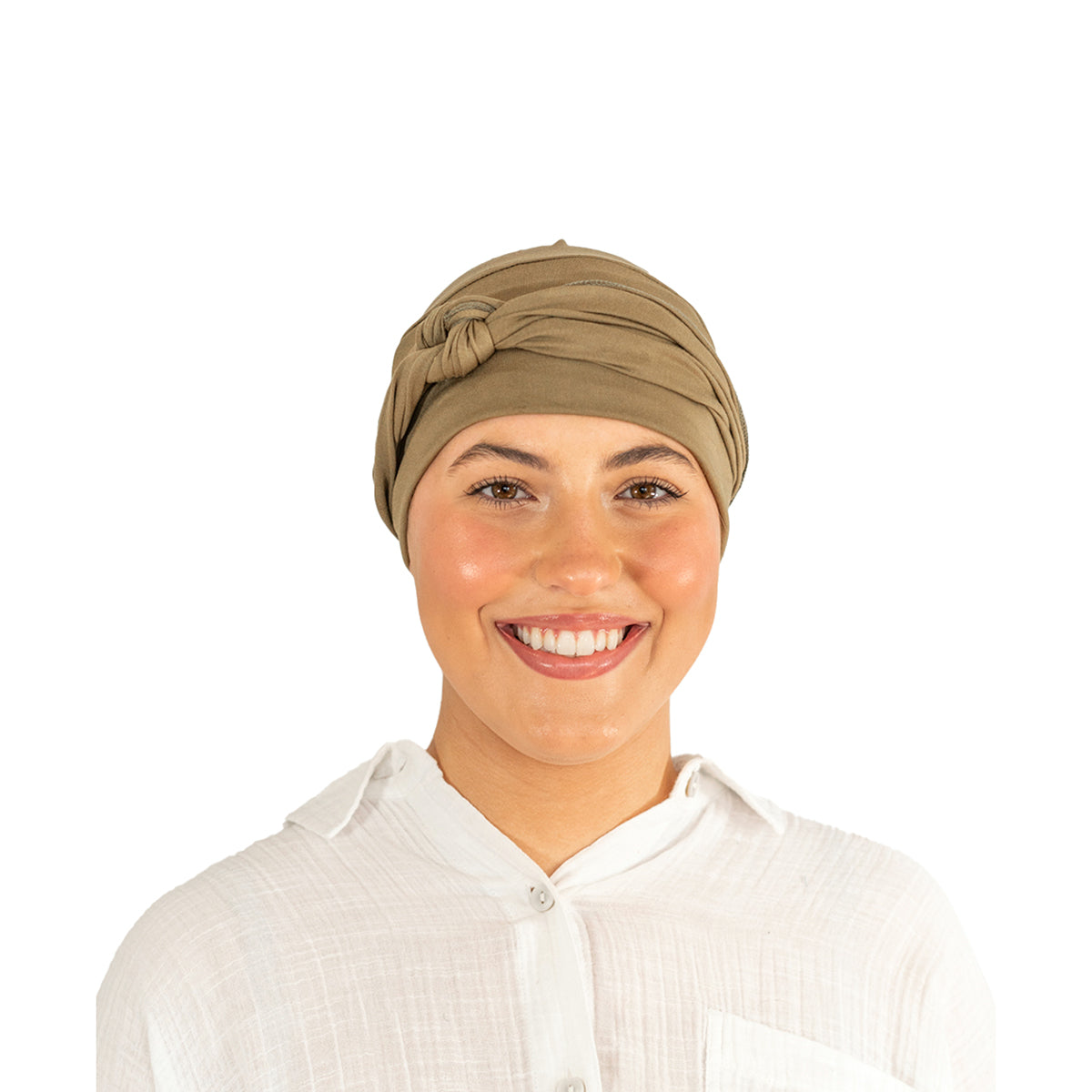 Olive Tie Bamboo Hat