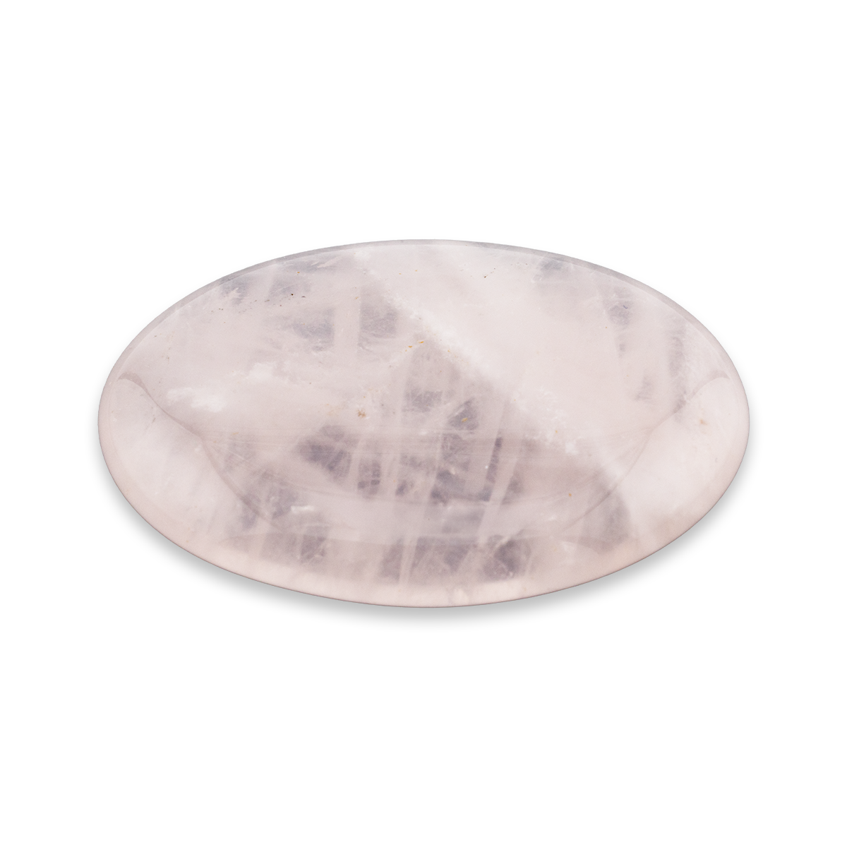 Round marble coaster with pink and gray marbled pattern on a white background