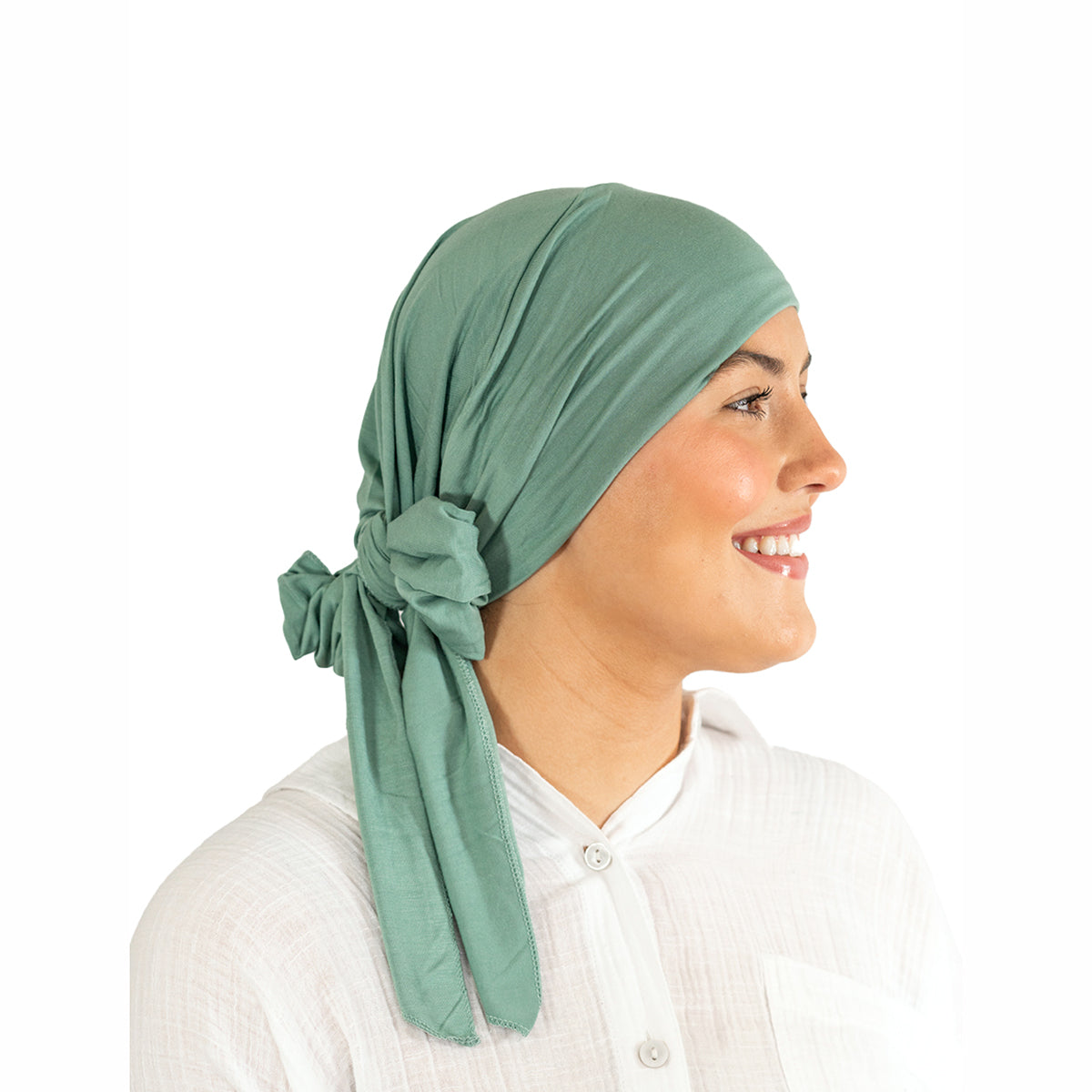 Sage Green Tie Bamboo Hat