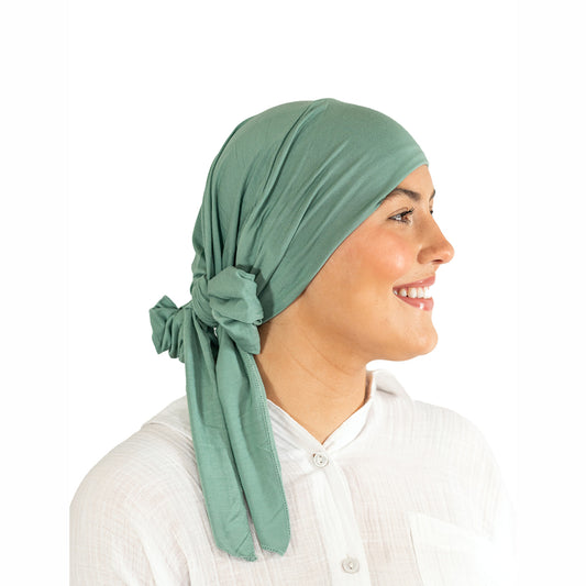 Sage Green Tie Bamboo Hat