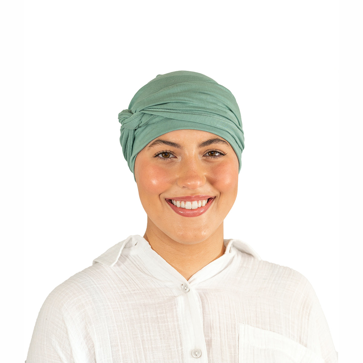 Sage Green Tie Bamboo Hat