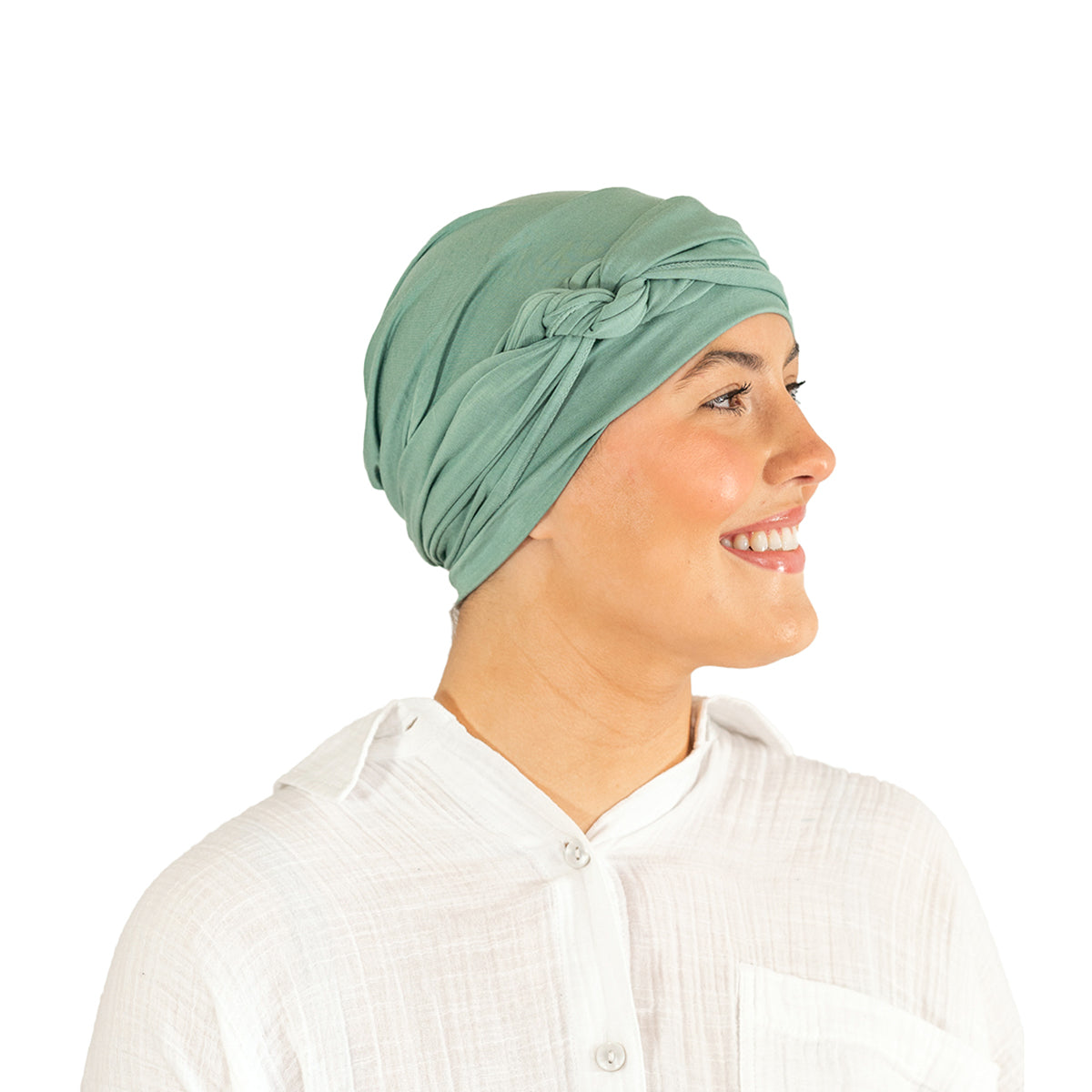 Sage Green Tie Bamboo Hat