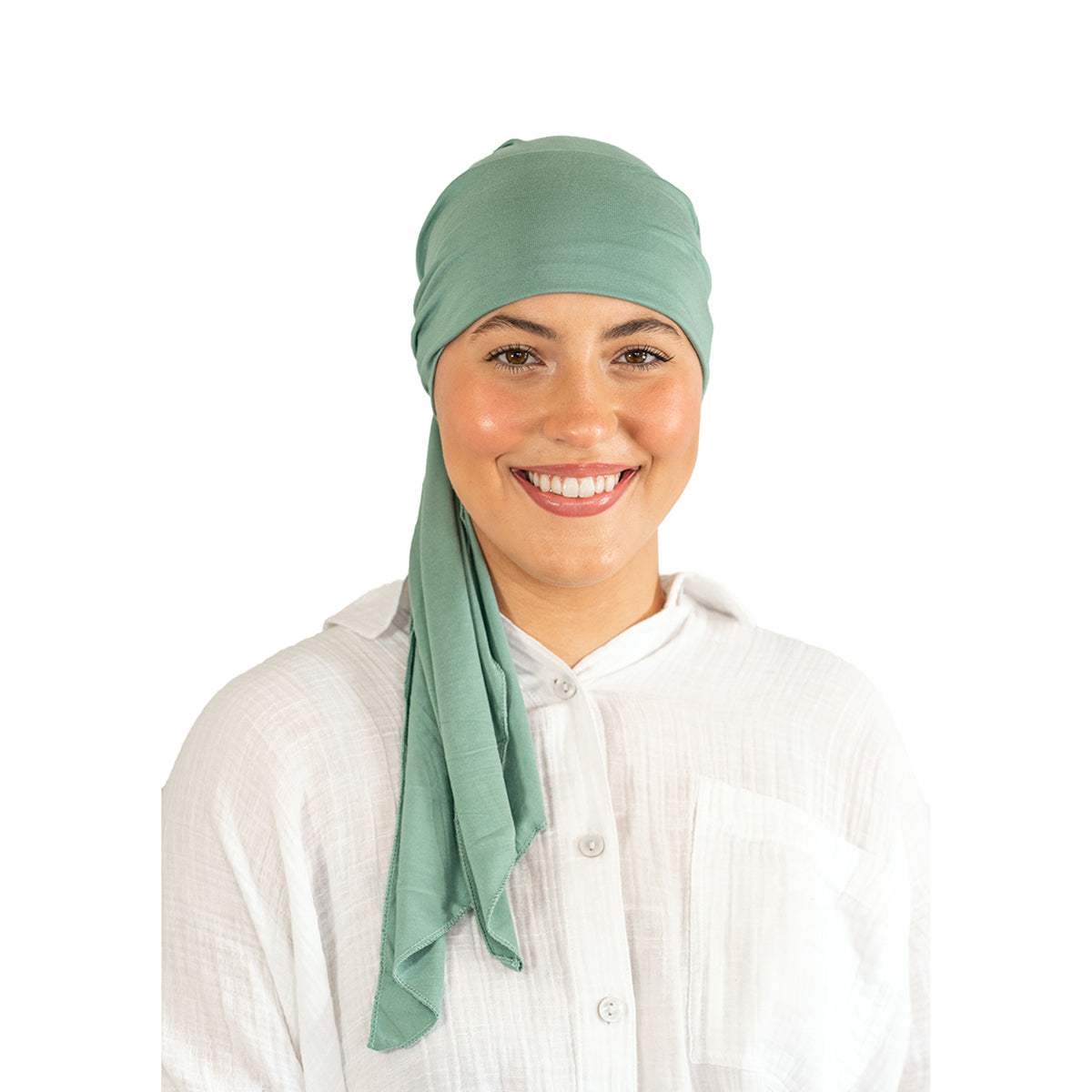 Sage Green Tie Bamboo Hat