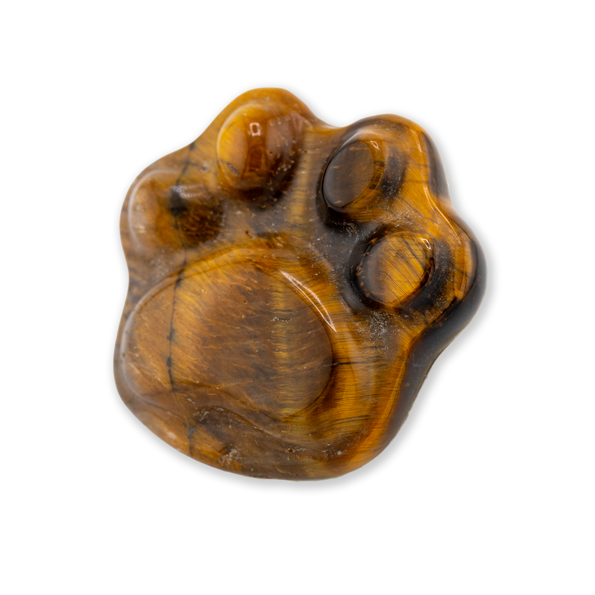 Tiger's Eye Paw Stone