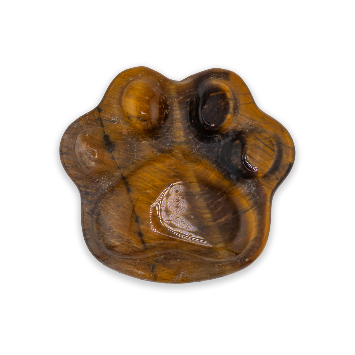 Tiger's Eye Paw Stone