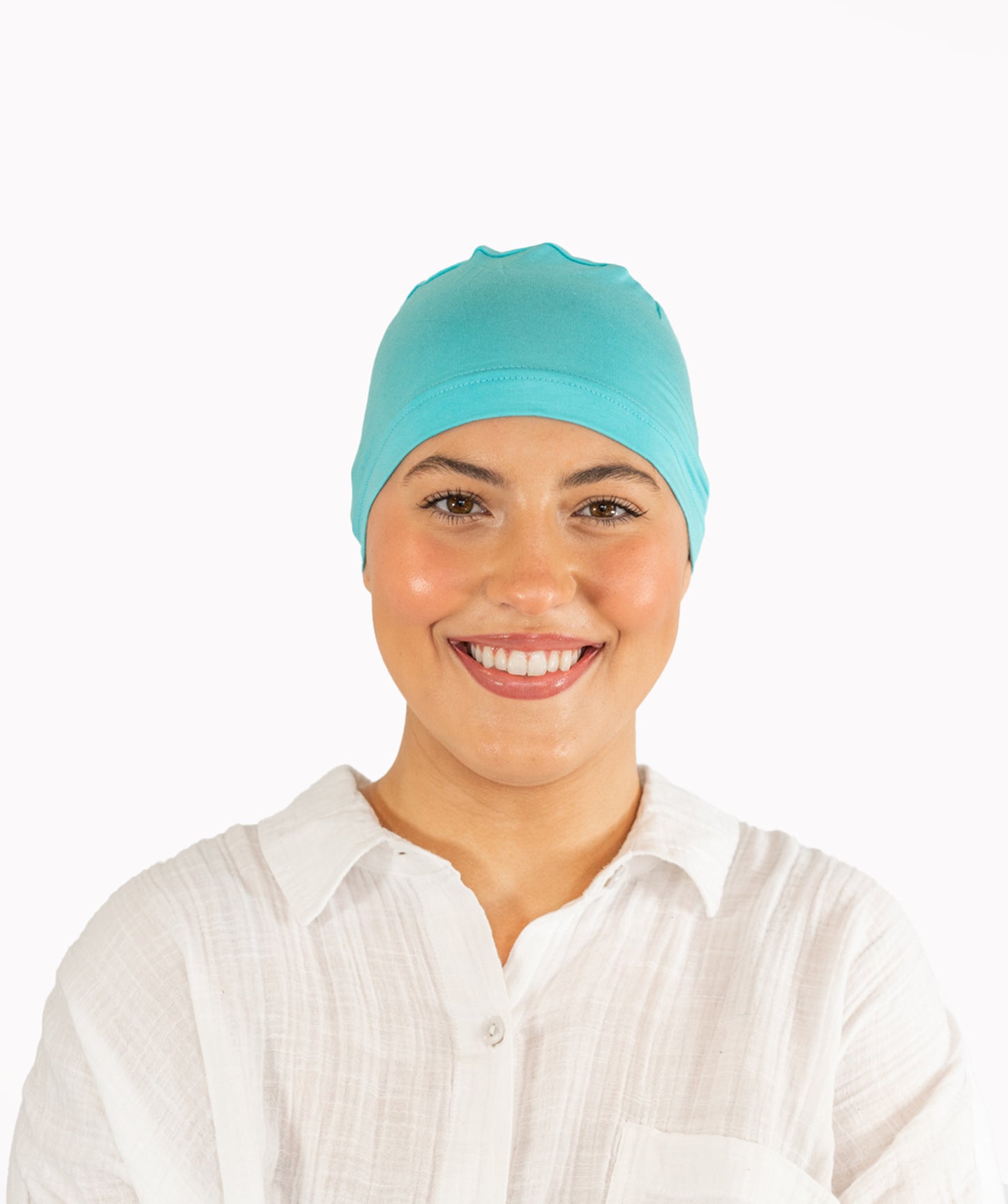 Aqua Lightweight Bamboo Hat