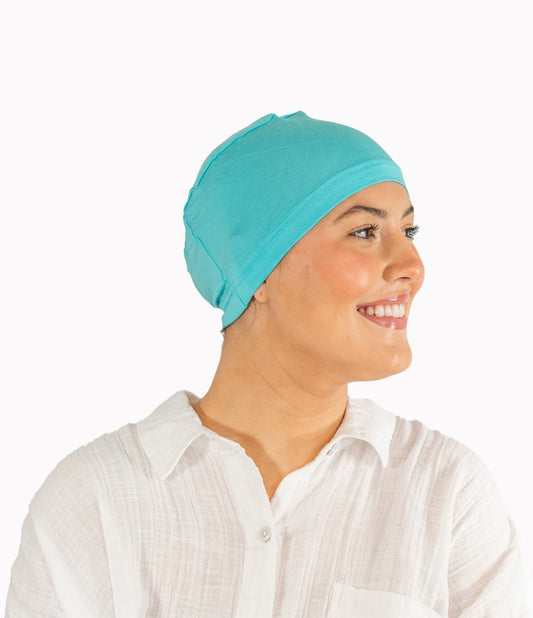 Aqua Lightweight Bamboo Hat