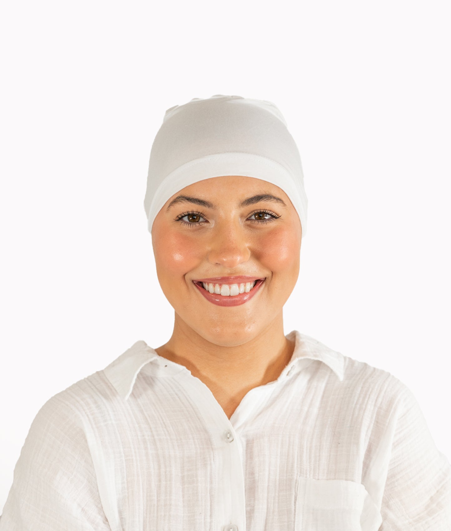 White Lightweight Bamboo Hat