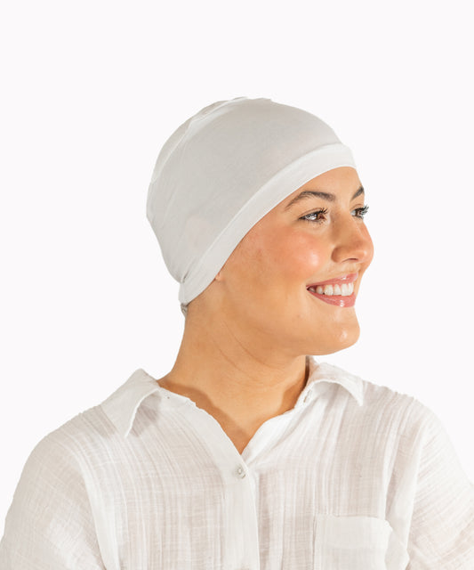 White Lightweight Bamboo Hat