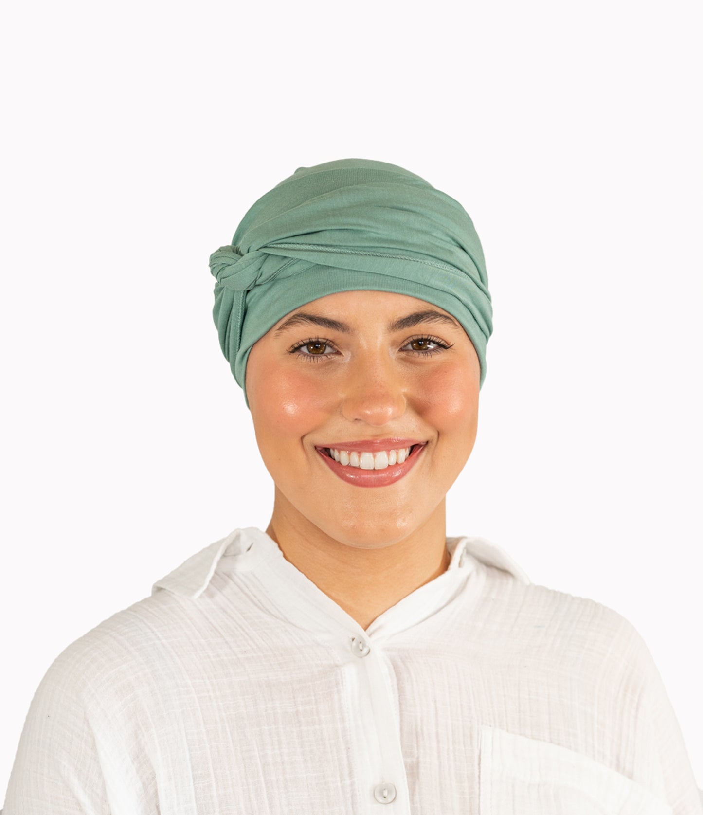 Sage Green Tie Bamboo Hat