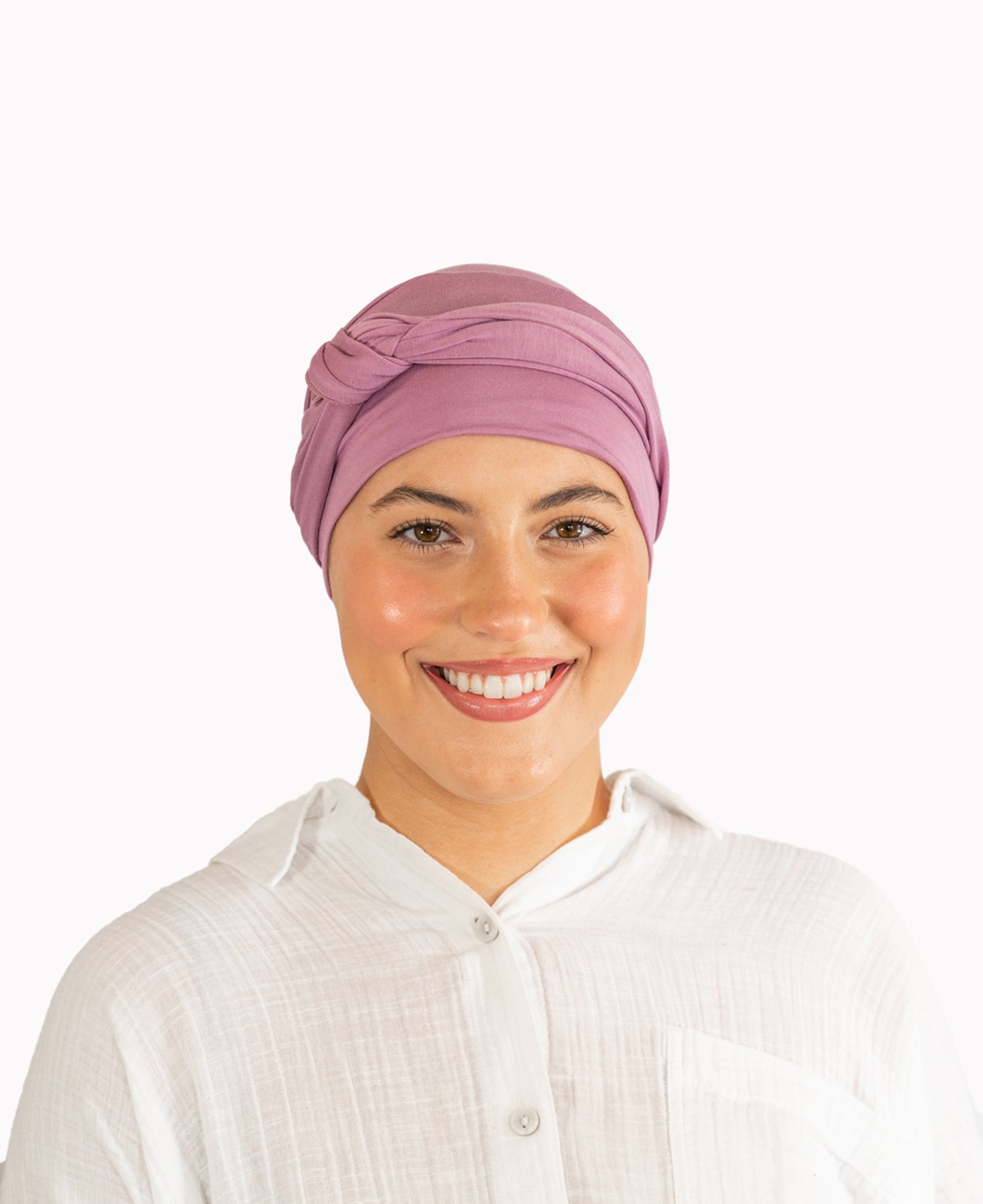 Lavender Tie Bamboo Hat