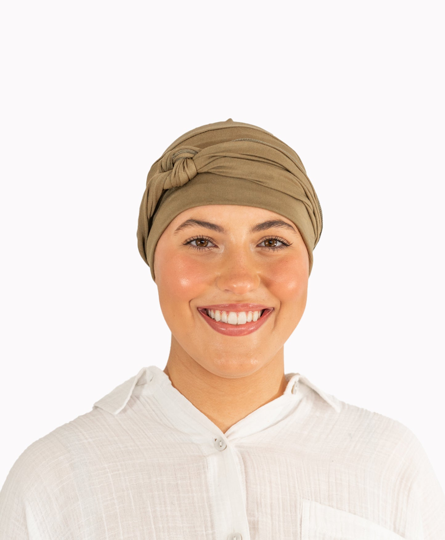 Olive Tie Bamboo Hat