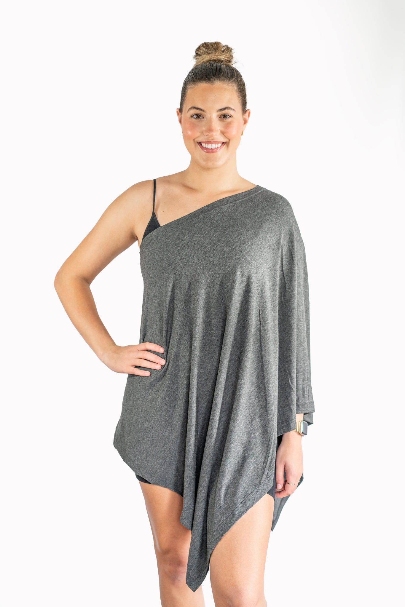 Charcoal Grey Poncho