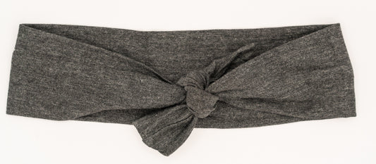 Charcoal Grey Bamboo Tie Headband