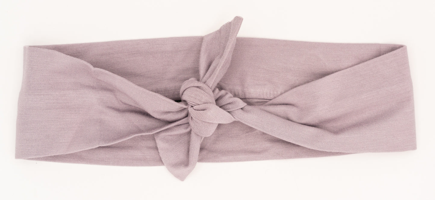 Blush Bamboo Tie Headband