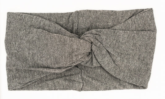 Charcoal Grey Bamboo Knot Headband